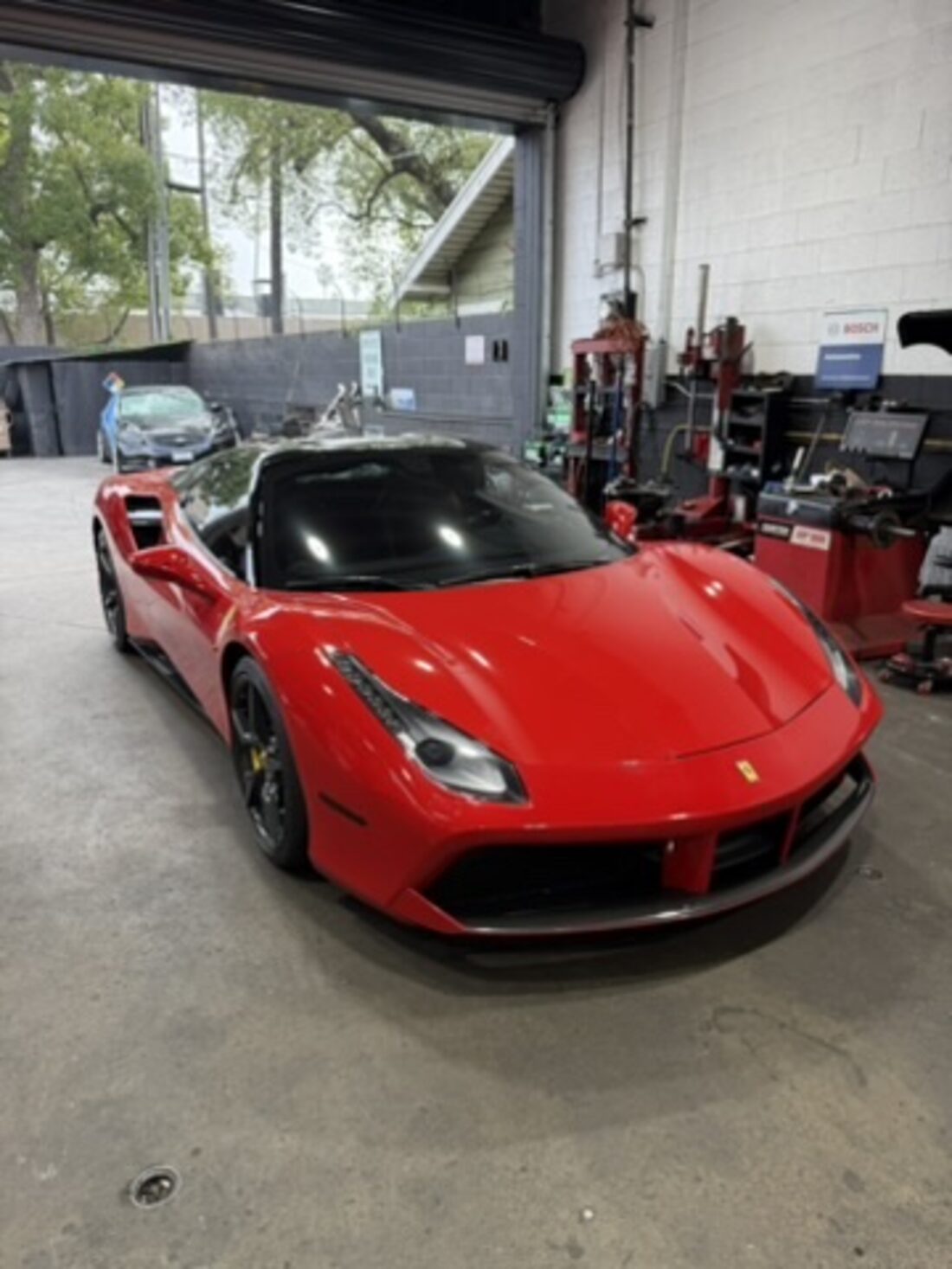 Ferrari serviced at ACE Performance Pasadena