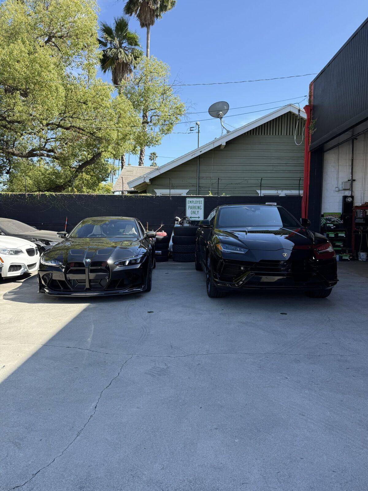 Lamborghini Urus and BMW M4 at ACE Performance Pasadena