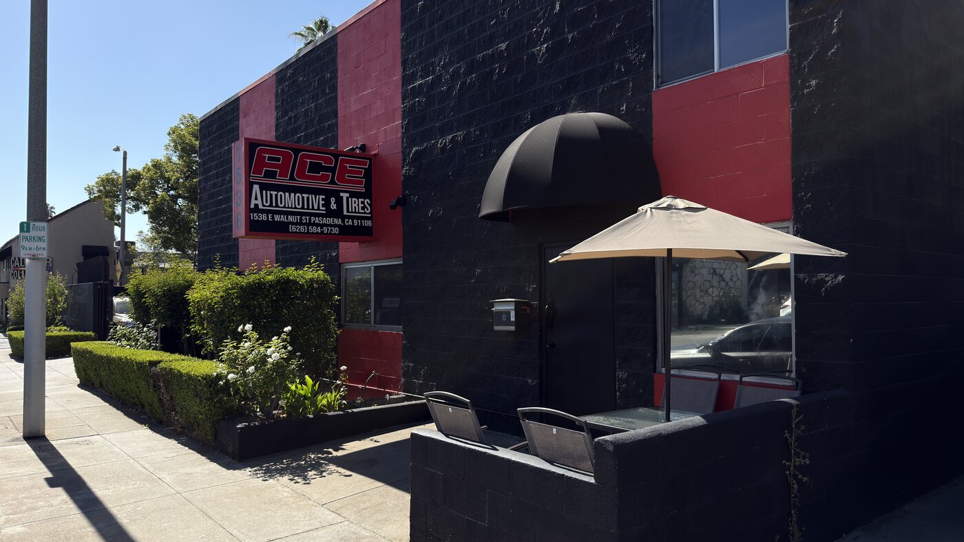 ACE Performance storefront at 1536 E Walnut St, Pasadena, CA